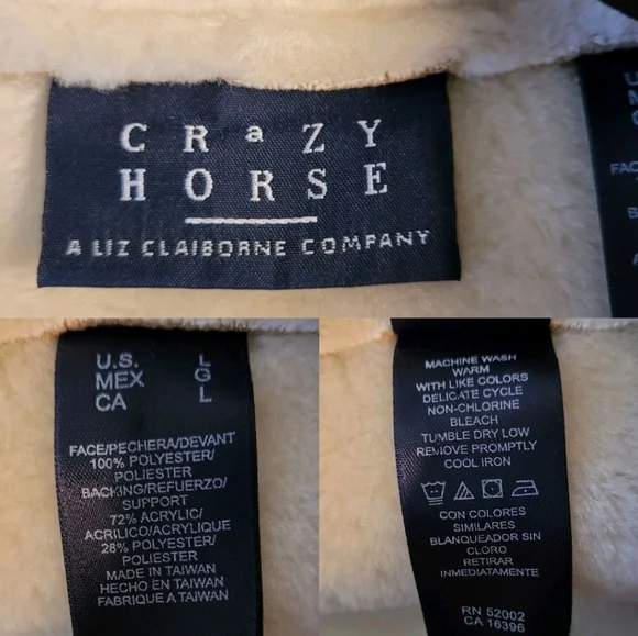 CRAZY HORSE Cream Teddy Jacket - Picture 3 of 6